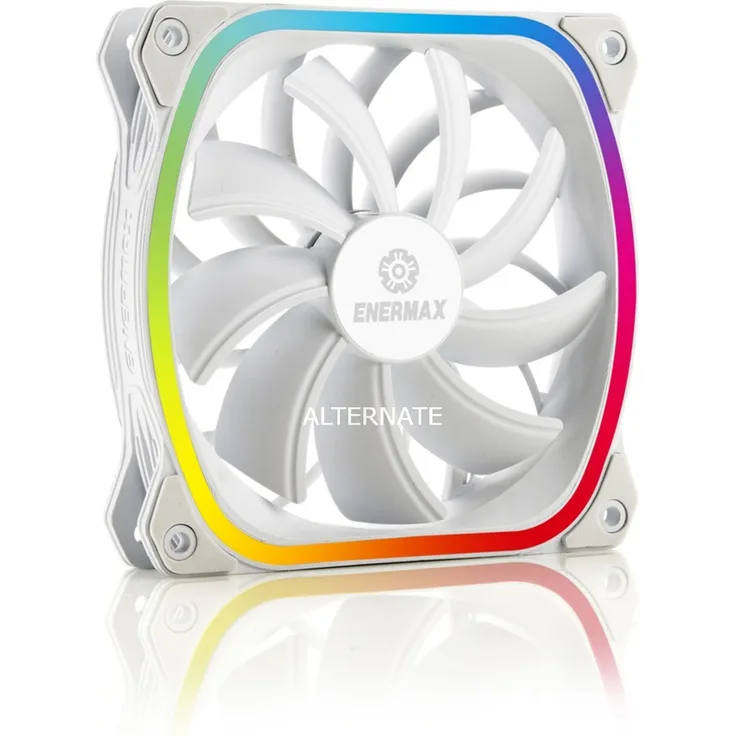 Enermax SquA RGB UCSQARGB12P-W-SG - Gehäuselüfter - 120 mm - weiß