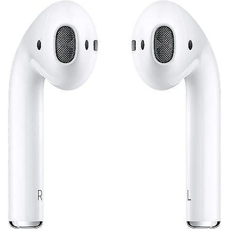 Apple AirPods (2. Generation) mit kabellosem Ladecase, True Wireless In-Ear Kopfhörer mit Bluetooth, Mikrofon, geeignet für iPhone, weiß (MRXJ2ZM/A) – Bild 2