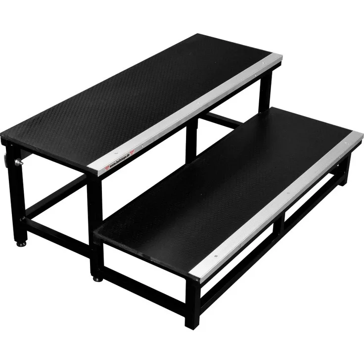 Bullstage Anstelltreppe 2-stufig für Bühnenhöhen bis 60 cm