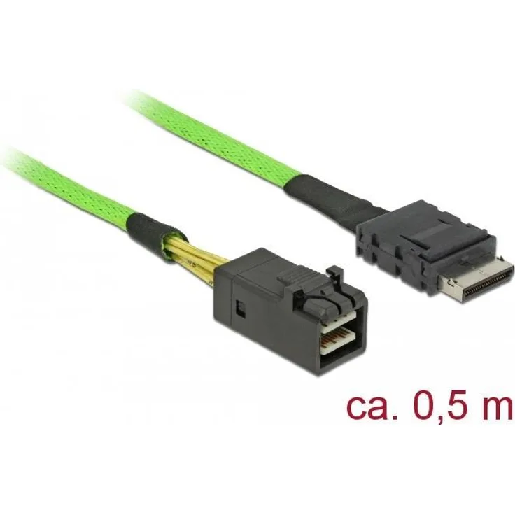 DeLOCK OCuLink - SATA- / SAS-Kabel - SAS 12Gbit/s - 4i MiniLink SAS (SFF-8611) (M) bis Mini SAS HD (SFF-8643) (M) - 50 cm (85694)