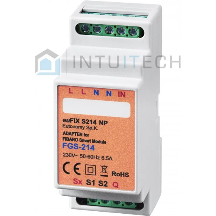 euFIX S214NP Eutonomy Adapter für FIBARO Smart Module FGS-214