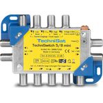 TechniSat TECHNISWITCH 5-8 MINI, Multischalter - Satverteiler für bis zu 8 Teilnehmer, 100m Entfernung überbrückbar, inkl. DOCSIS-Signal-Übertragung