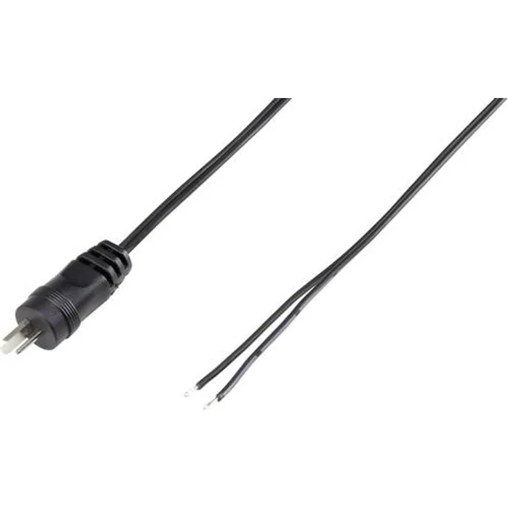VOLTCRAFT CX034-01M Lautsprecher-Steckverbinder Stecker, gerade Polzahl: 2 Schwarz 1St.