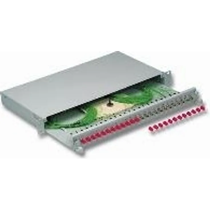 VALUE 48,30cm (19)-Spleißbox 1 HE, nicht ausziehbar, 12x ST 50µm (21.99.0620)