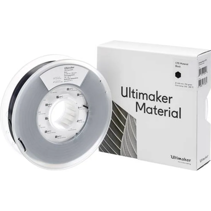 Ultimaker Filament CPE 2,85mm Schwarz 750g (CPE - M0188 Black 750 - 201273)