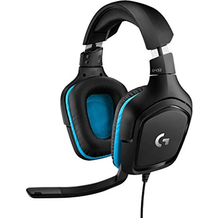 Logitech G432 Kabelgebundenes Gaming-Headset, 7.1 Surround Sound, DTS Headphone:X 2.0, 50 mm Treiber, Bügelmikrofon mit Flip-Stummschaltung, Ohrpolster mit Kunstleder, PC-Xbox Ons-PS4-Nintendo Switch – Bild 1