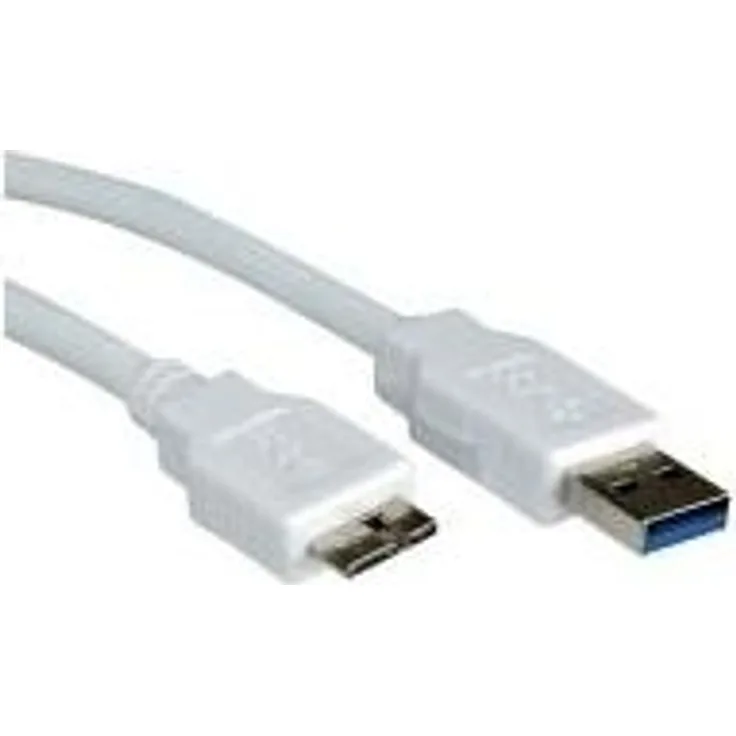 VALUE - USB-Kabel - 9-polig USB Typ A (M) - 10-polig Micro-USB Typ B (M) - 15 cm (USB 3.0) - weiß (11.99.8876)