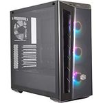 Cooler Master MasterBox MB520 ARGB - ATX-PC-Gehäuse mit getönter Frontplatte, 3 x 120 mm vorinstallierten Lüftern, Glasseitenwand, flexiblen Luftstromkonfigurationen