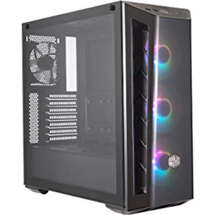 Cooler Master MasterBox MB520 ARGB - ATX-PC-Gehäuse mit getönter Frontplatte, 3 x 120 mm vorinstallierten Lüftern, Glasseitenwand, flexiblen Luftstromkonfigurationen – Bild 1