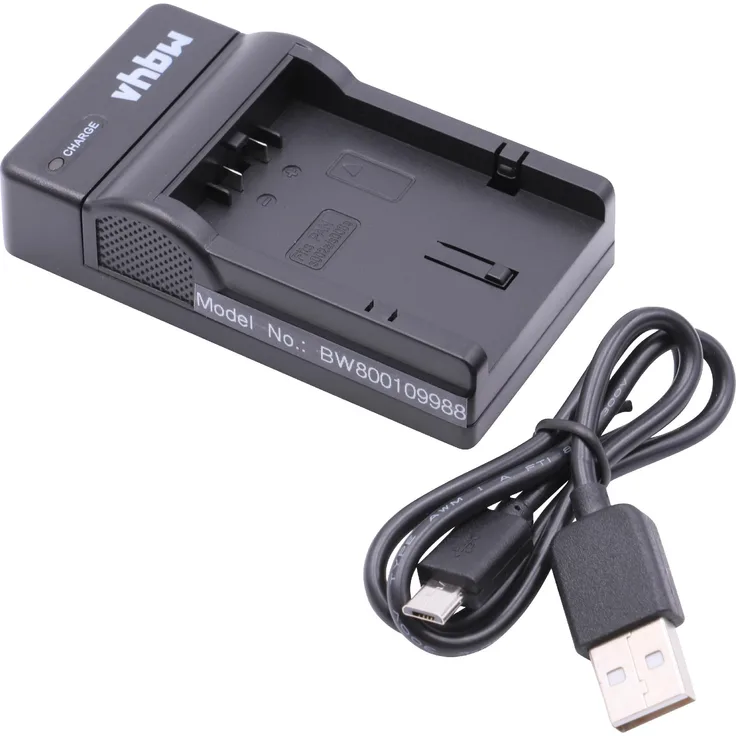 vhbw Micro USB Ladegerät Ladekabel passend für Kamera Akku Leica BP-DC5.