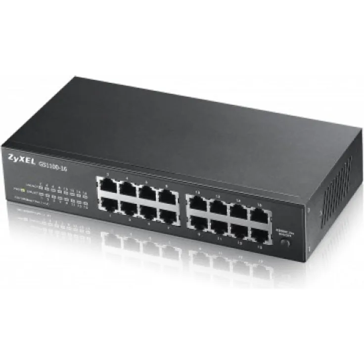 ZyXEL GS1100-16 16-Port Gigabit-Ethernet Desktop Switch unmanaged