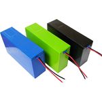 ABS-Gehäuse - Battery Storage Box - Lithium Battery Case für 78x 18650 Zellen - 13S6P - 250 x 71,6 x 141,7mm - inkl. BMS - grün