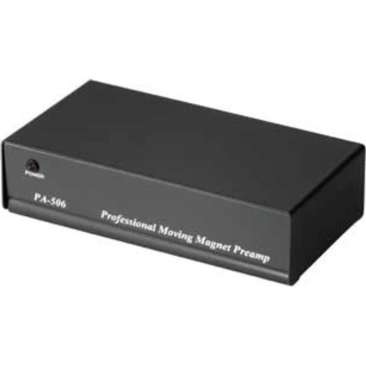 Hama Stereo Phono Preamplifier PA 506, with AC/DC Adapter 230V/50Hz (Schwarz)