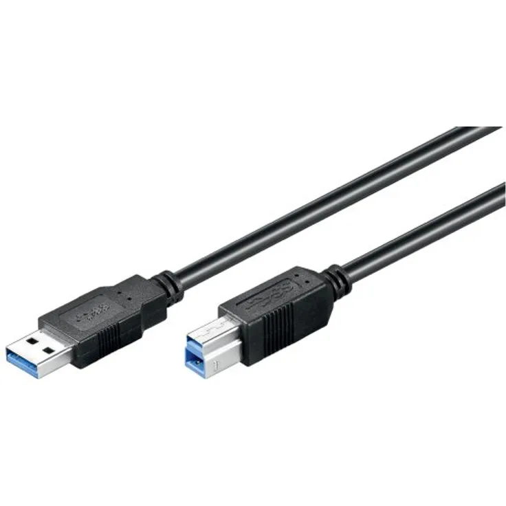 Goobay 93655 SuperSpeed USB 3.0 Kabel, 1,8 m, Schwarz