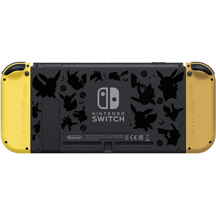 Nintendo Switch V1 Pokémon Let's Go Edition Braun Gelb 32GB Bundle inkl. Pokémon Let's Go: Pikachu + Pokéball Plus (altes Modell) – Bild 3