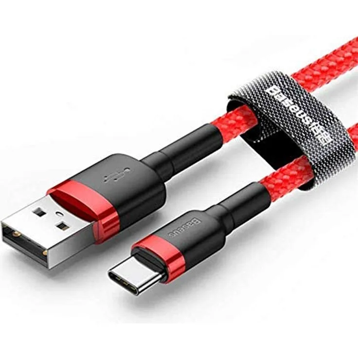 Baseus Cafule Cable - USB to USB-C Connect und Charge Cable 2 A, 2 M (Red)