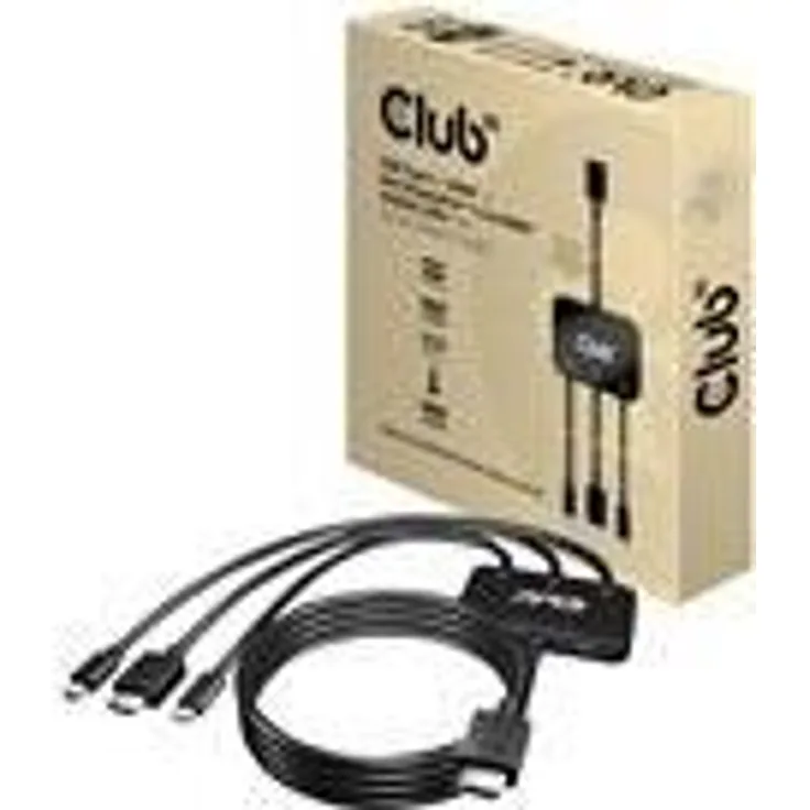 Club3D Adapter USB-C-HDMI-Mini-DP > HDMI aktiv