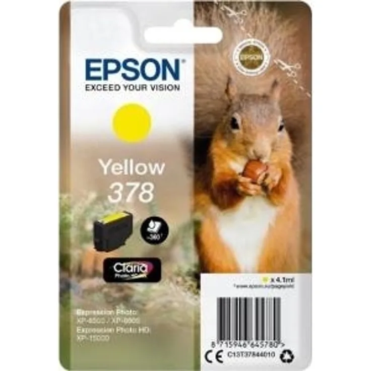 Epson Original 378 Tinte Eichhörnchen, XP-8500 XP-8600 XP-8605 XP-15000 (gelb)