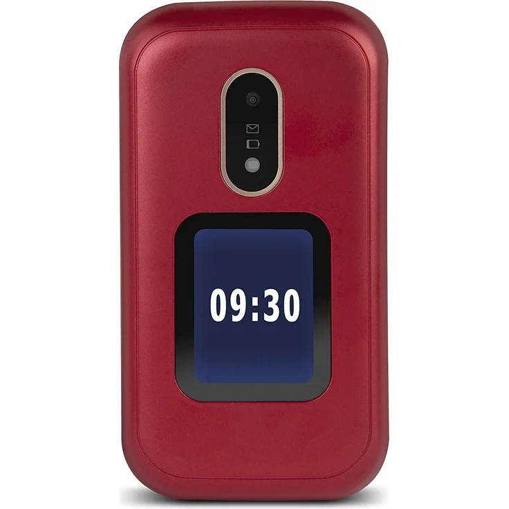 Doro 6060 - GSM Mobiltelefon im eleganten Klappdesign (3 MP Kamera, 2,8 Zoll (7,11cm) Display, GPS, Bluetooth) rot-weiß – Bild 2