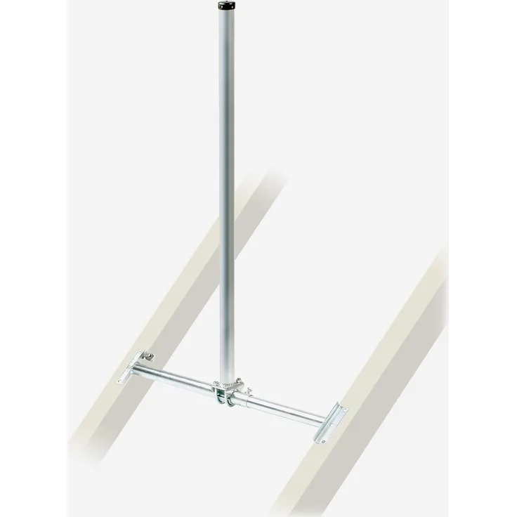 Fuba DSP 130 Dachsparrenhalter - -geprüft für Sat Schüsseln bis 1,0m Durchmesser, Sparrenabstand 52 bis 85 cm, Masthöhe 130 cm, 48 mm, feuerverzinkt