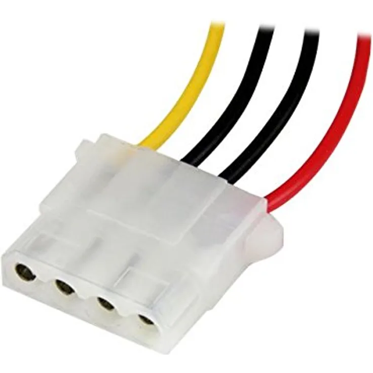 StarTech.com 30cm LP4 Molex Strom Verlängerung - 4 Pin Anschlusskabel / Verlängerungskabel - Stecker/Buchse - Spannungsversorgungs-Verlängerungskabel - interne Stromversorgung, 4-polig (M) bis interne Stromversorgung, 4-polig (W) - 30.48 cm