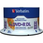 Verbatim DVD Double Layer DVD+R DL 8.5 GB - 240 min 8x, Full printable White No ID, 50 Stück in Cakebox