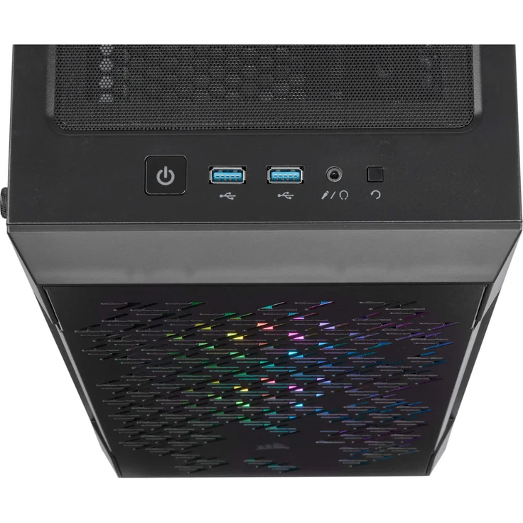 Corsair iCUE 220T RGB Airflow Gehärtetes Glas Mid-Tower ATX Smartes Gaming Gehäuse, schwarz – Bild 3