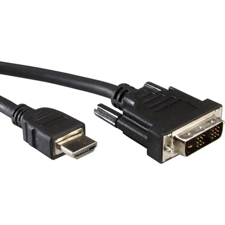 VALUE Kabel DVI (18+1) ST - HDMI ST schwarz 3m