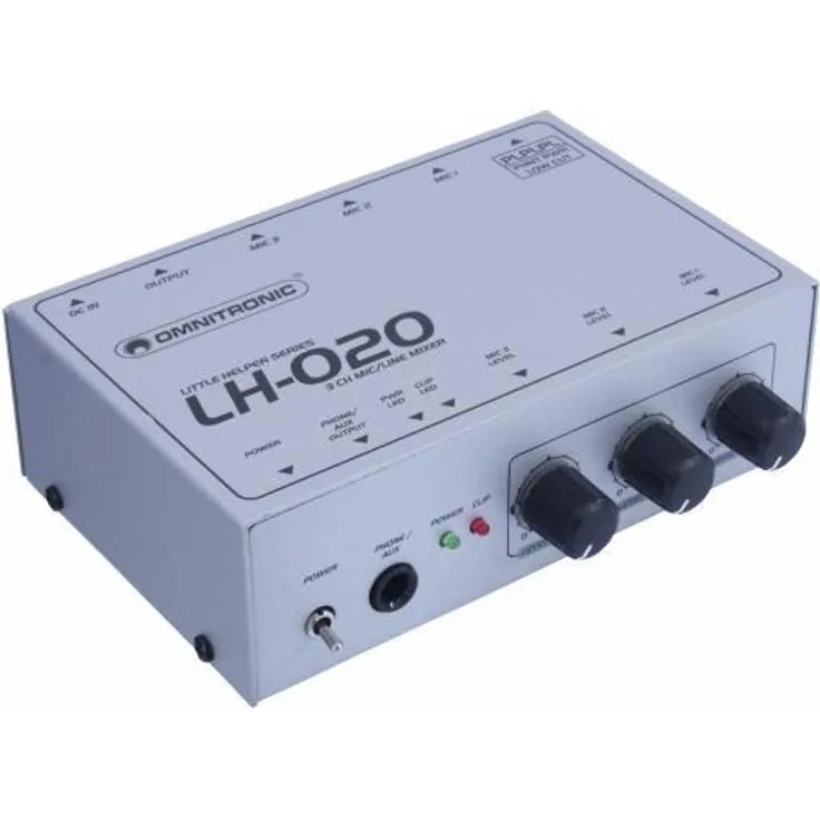 Omnitronic LH-020, 3 Kanal Mic/Line-Mixer
