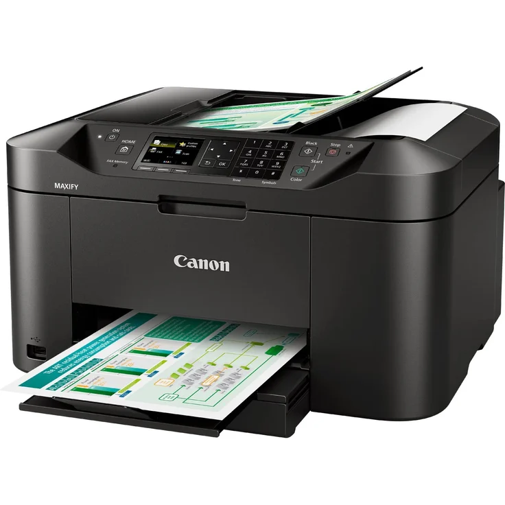 Canon MAXIFY MB2150 (4-in-1) Multifunktionsdrucker - (Tintenstrahl) Farbe, Druckgeschwindigkeit: 19 s/w, 13 Farbe, Auflösung: 600 x 1200, WLAN, AirPrint, Mobile Print, Cloud Print (0959C032) – Bild 3