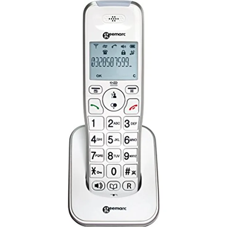 Geemarc Telecom S.A Zusatz AmpliDECT 295 Schnurloses Schwerhörigentelefon, Deutsche Version Analog-Telefon 
