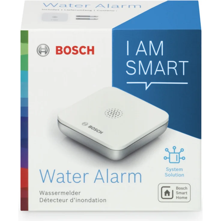 Bosch Smart Home Wassermelder, Notrufschnellwahl in der App, rutschfest, schmal und kompakt, weiß (8750001291) – Bild 14