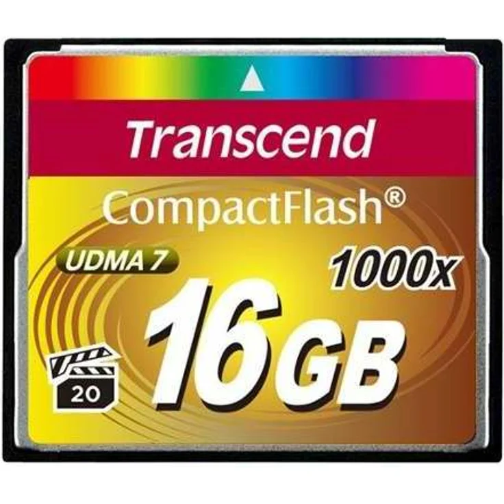 Transcend CompactFlash Card 1000x 16GB (TS16GCF1000)