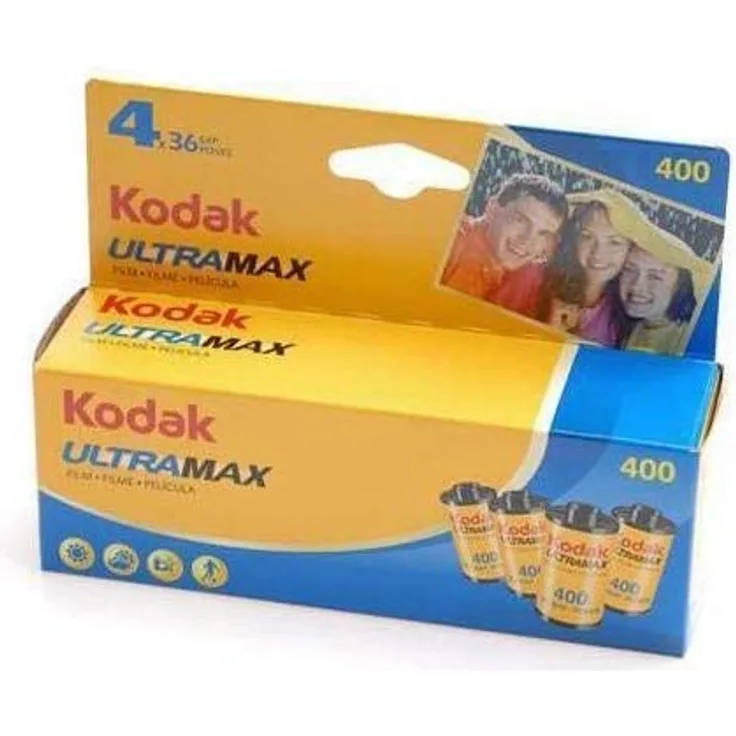 4 x Kodak Ultramax 400 Speed 35 mm 36 Aufnahmen Film, 1-Pack