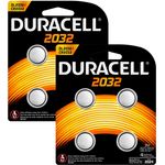 Duracell Specialty 2032 Lithium-Knopfzelle 3 V, 8er-Packung (CR2032 -DL2032 entwickelt für die Verwendung in Schlüsselanhängern, Waagen, Wearables und medizinischen Geräten