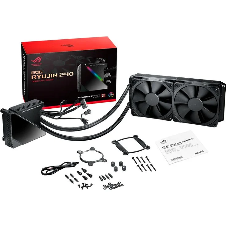 ASUS ROG Ryujin 240 All-in-One CPU-Wasserkühlung (1,77 Zoll OLED-Display, Aura Sync RGB, Noctua iPPC 2000 PWM 2 x 120 mm Radiatorlüfter) – Bild 2