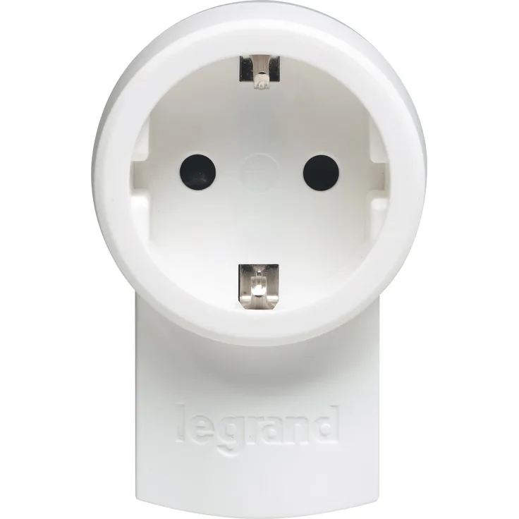 Legrand, Schutzkontakt-Stecker mit Steckdose (16A-230V), mit Kabelanschluss bis 3x1.5 mm², 050462