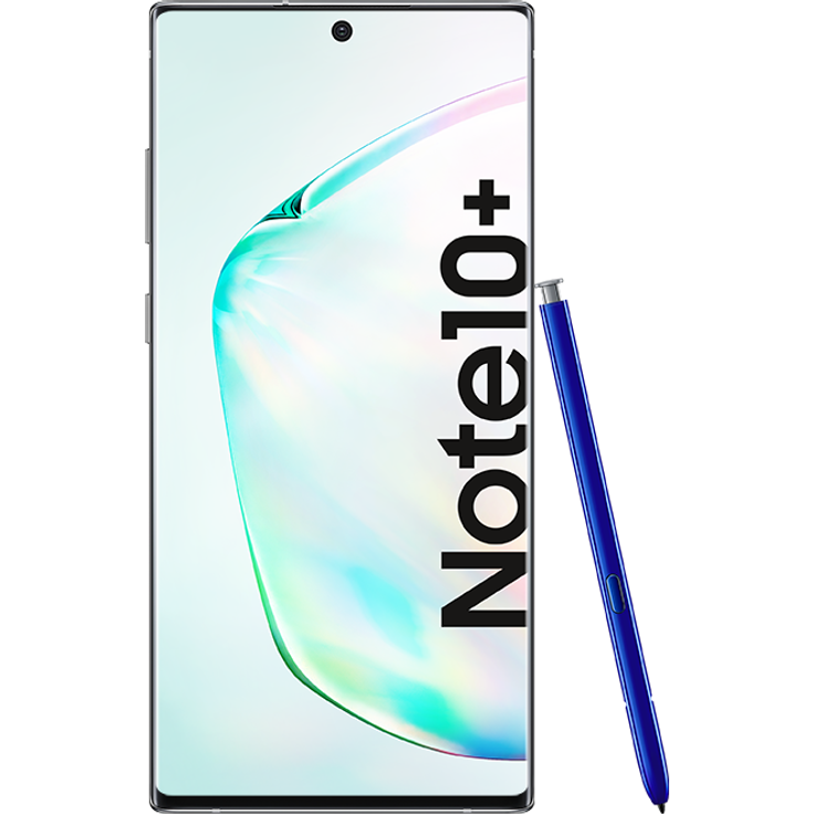 Samsung Galaxy Note 10+ Smartphone 17,27cm Pixel (6,8 Zoll) AMOLED-Display, 256GB interner Speicher, 12GB RAM, Dual-SIM, Android, Aura Glow