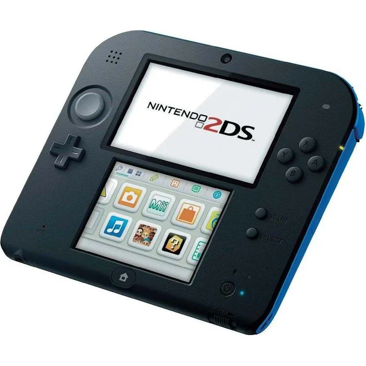 Nintendo 2DS Schwarz-Blau 256MB & 4GB Speicherkarte Bundle inkl. New Super Mario Bros. 2 – Bild 3
