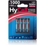 HyCell wiederaufladbar Akku Batterie Micro AAA 1000mAh NiMH ohne Memory-Effekt 4er Pack Photo Fotoakku Digitalkamera Spielzeug-Akku