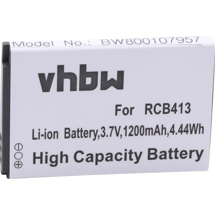 VHBW Akku, geeignet für Doro Primo 413 Handy Smartphone Telefon, 1200 mAh, 3,7 V, Li-Ion 