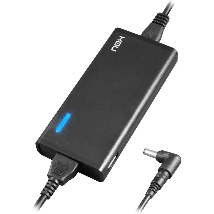 Nox NXPWR65NB Netzteil und Spannungswandler Innen, 65 W, Schwarz, für den Innenbereich, 100-240 V, 50-60 Hz, 65 W, 15, 16, 18.5, 19, 5, 20 V