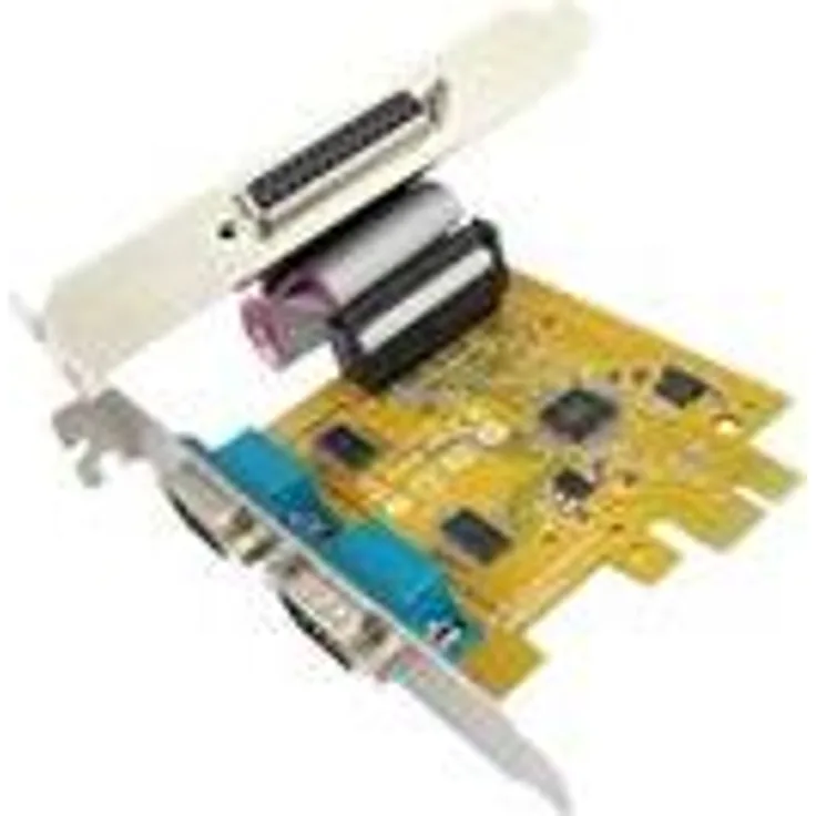 Sunix MIO6479A - Adapter Parallel/Seriell - PCIe 2.0 - RS-232 - 2 Anschlüsse + 1 paralleler Port