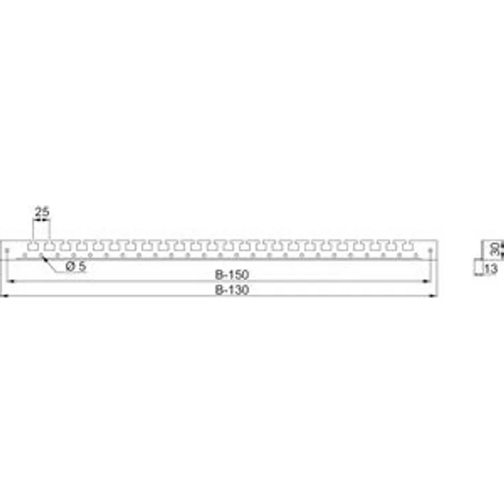 Schneider Spacial SF-SM-Kabelabfangschiene, 800-mm-Schrank, Verpackungseinheit: 2 Stück