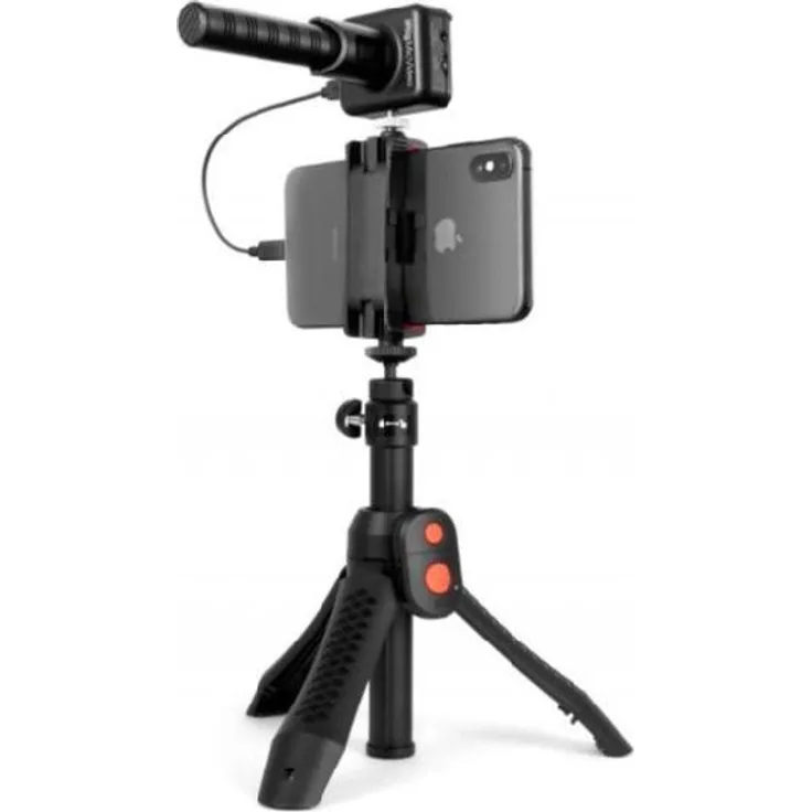 IK Multimedia iRig Mic Video Bundle Kameramikrofon + Halterung für Smartphone