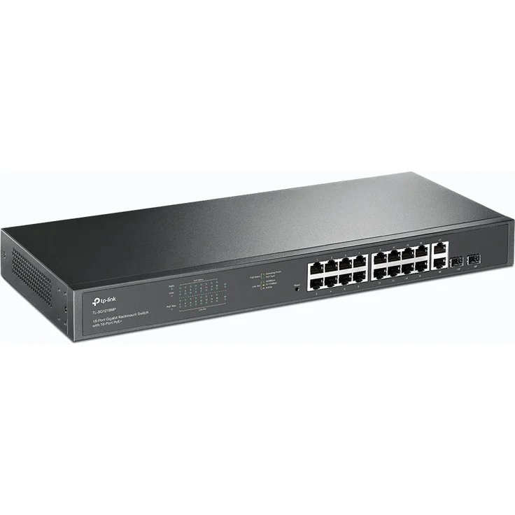 TP-LINK 18-Port Gigabit Rackmount Switch with 16-Port PoE+ – Bild 1
