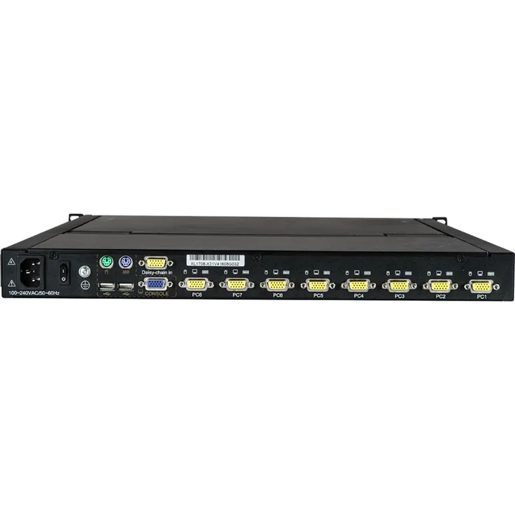 StarTech.com 8 Port Rackmontage KVM Konsole für Server Rack - VGA KVM - 19in - 1HE