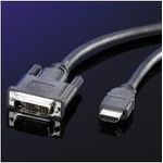 VALUE Kabel DVI (18+1) ST - HDMI ST 1m