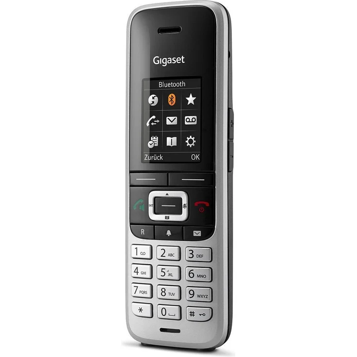 Gigaset S850HX Schnurloses DECT-Telefon zum Anschluss an vorhandene DECT-Basis, Mobilteil mit Ladeschale, Headsetanschluss, Freisprechfunktion, platin-schwarz – Bild 6