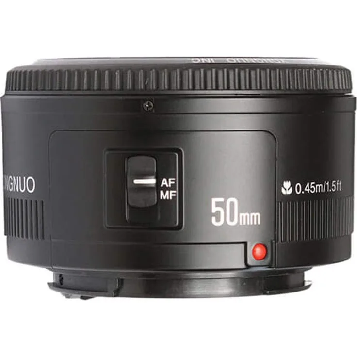 Yongnuo YN50MM Objektiv Canon-f-1,8, 46º, 52 mm, Farbe: schwarz